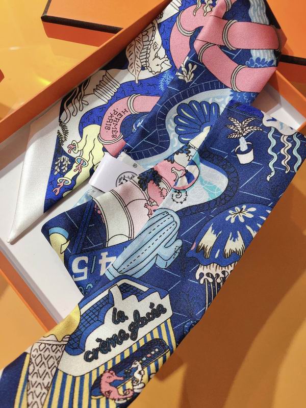 Hermes silk ribbon 5X86cm E (101)