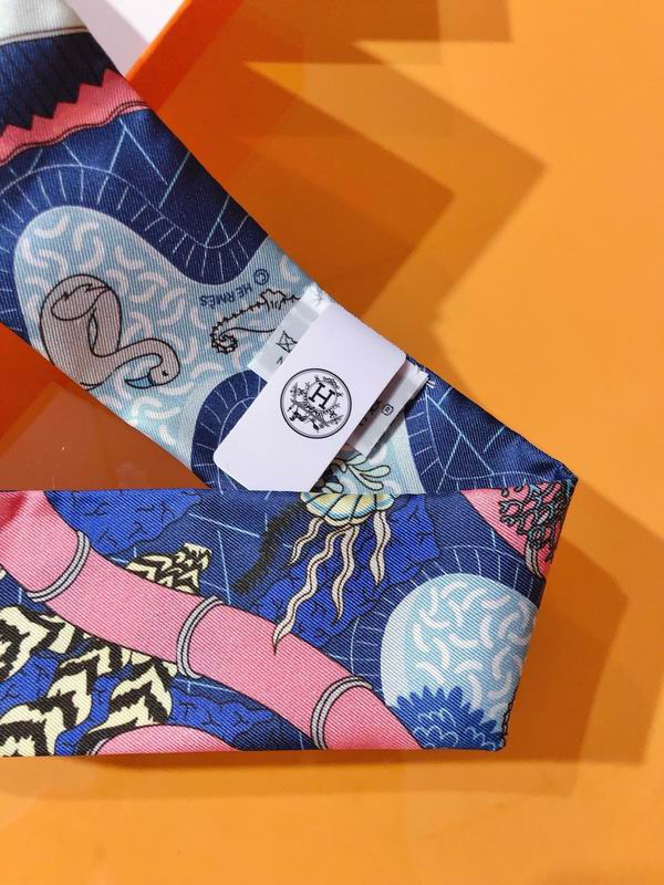 Hermes silk ribbon 5X86cm E (103)