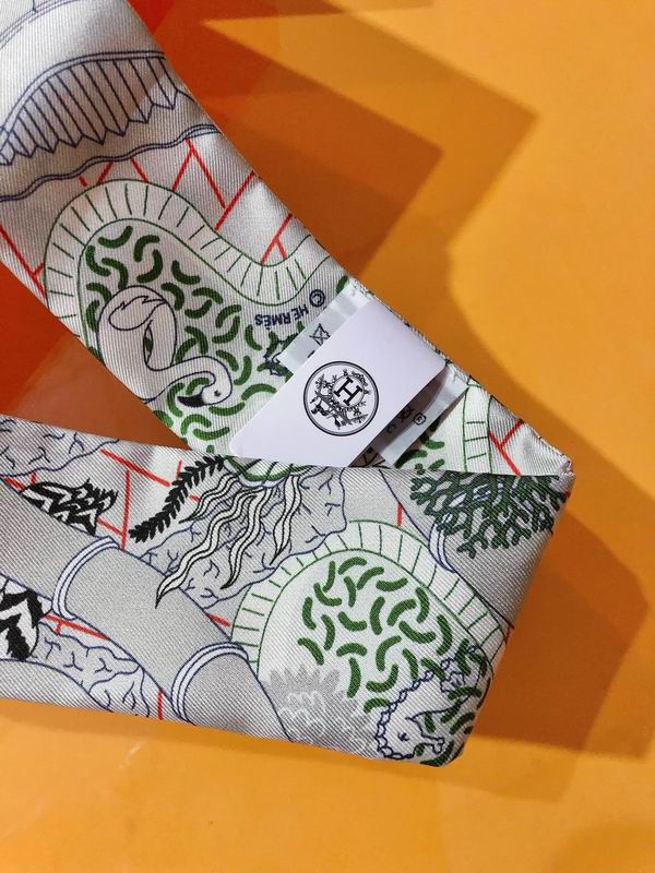 Hermes silk ribbon 5X86cm E (85)