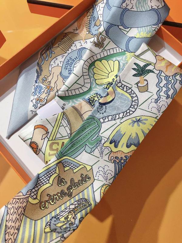 Hermes silk ribbon 5X86cm E (92)