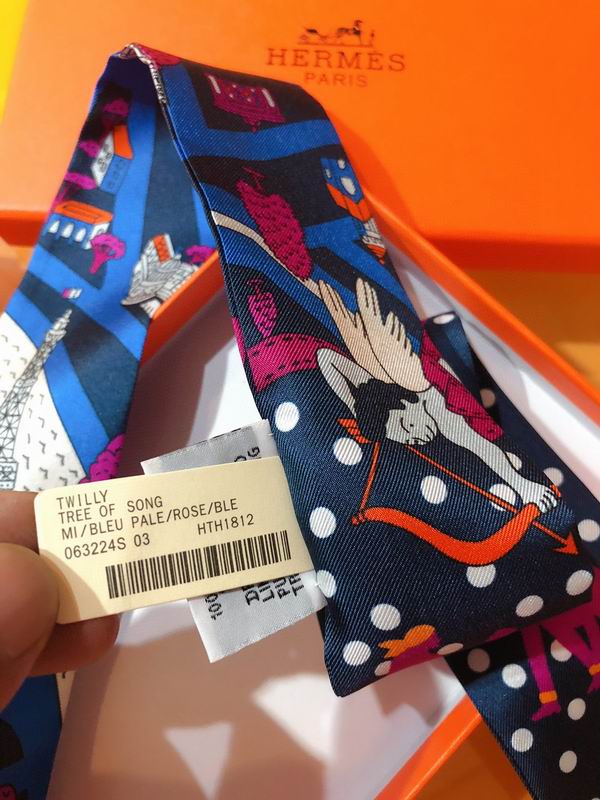 Hermes silk ribbon 5X86cm E01 (17)