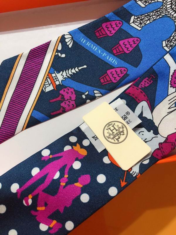 Hermes silk ribbon 5X86cm E01 (18)