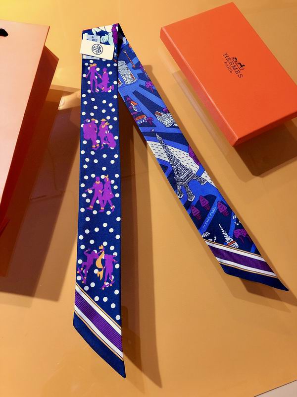 Hermes silk ribbon 5X86cm E01 (20)