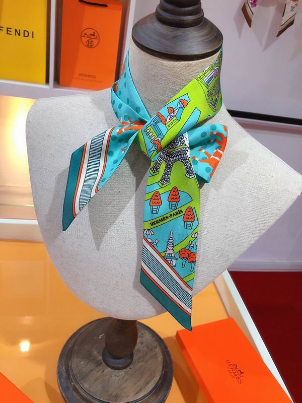 Hermes silk ribbon 5X86cm E01 (23)