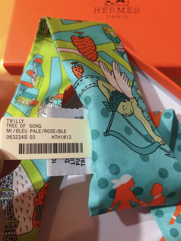 Hermes silk ribbon 5X86cm E01 (24)