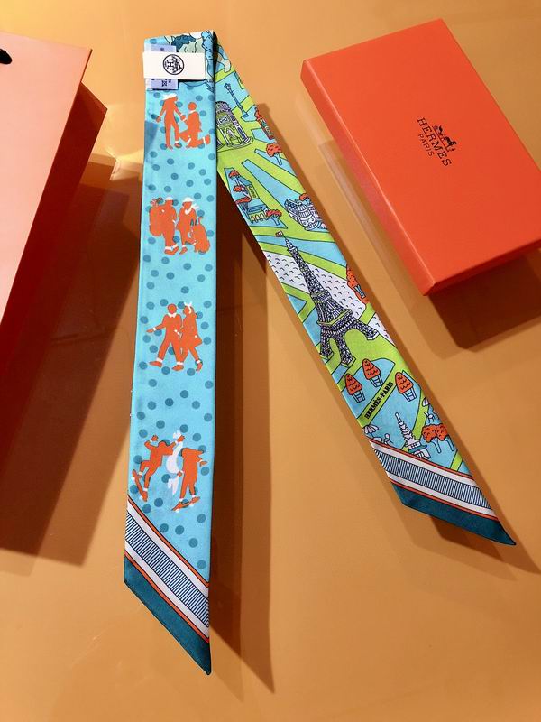 Hermes silk ribbon 5X86cm E01 (27)