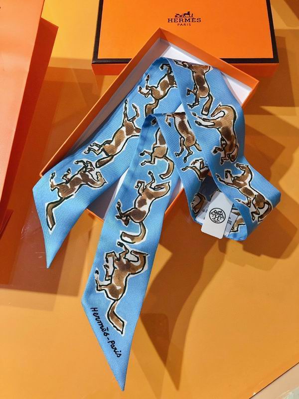 Hermes silk ribbon 5X86cm E01 (4)