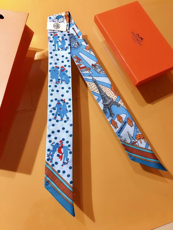 Hermes silk ribbon 5X86cm E01 (6)