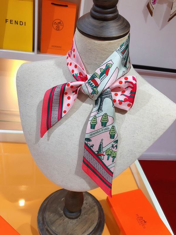 Hermes silk ribbon 5X86cm E01 (9)