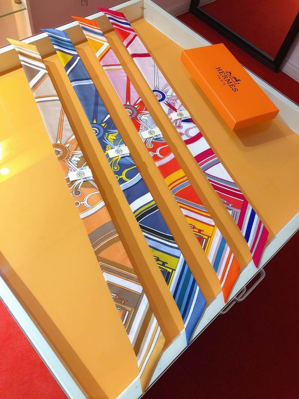 Hermes silk ribbon 5X86cm E02 (1)