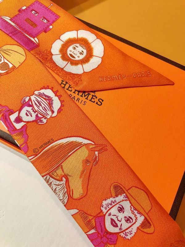 Hermes silk ribbon 5X86cm E02 (2)