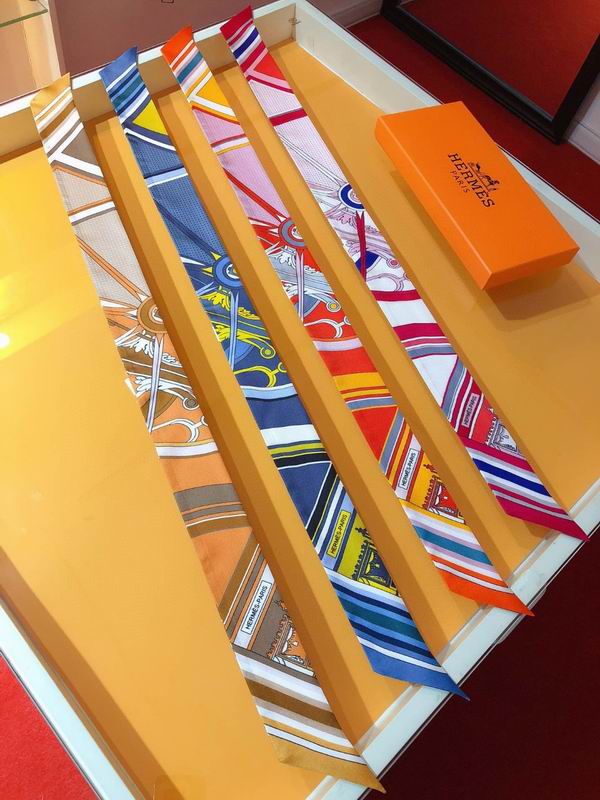 Hermes silk ribbon 5X86cm E02 (23)