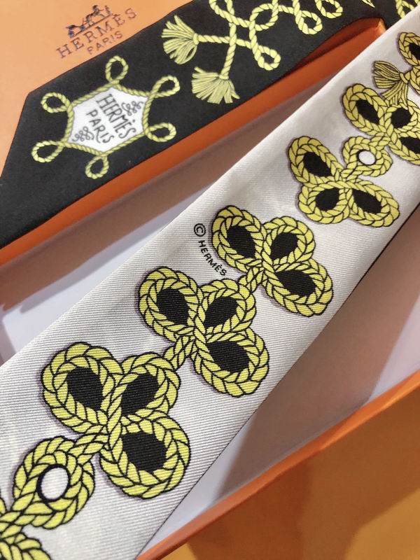 Hermes silk ribbon 5X86cm E03 (12)