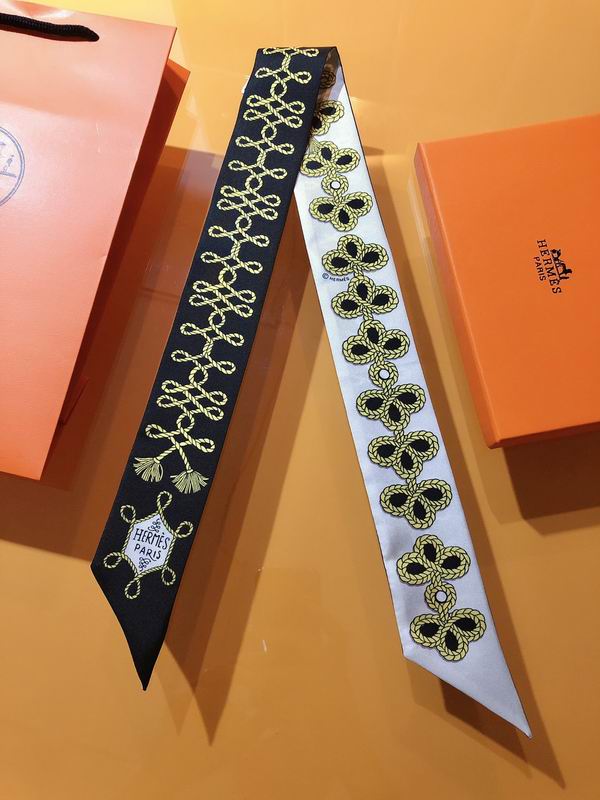 Hermes silk ribbon 5X86cm E03 (15)
