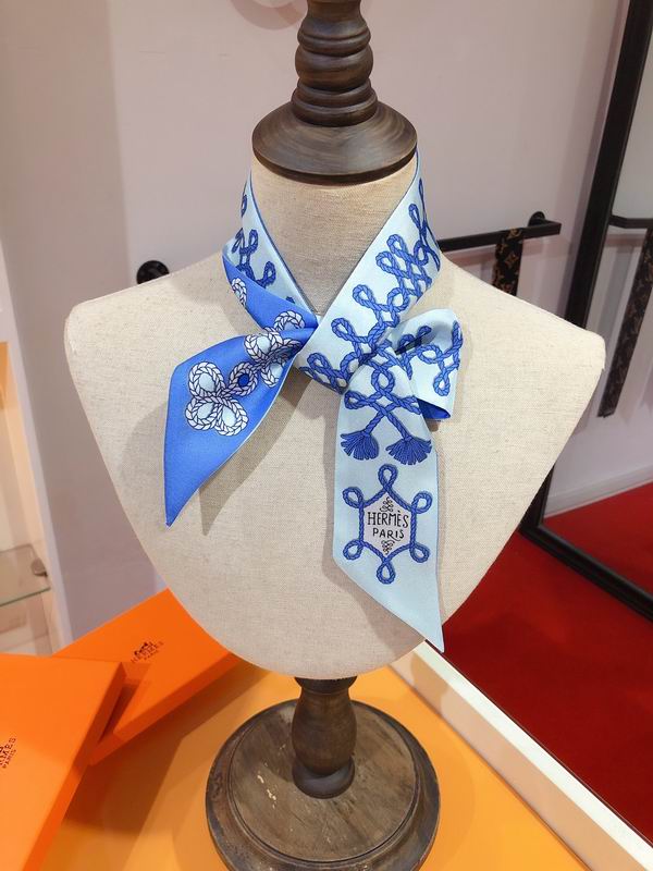 Hermes silk ribbon 5X86cm E03 (18)