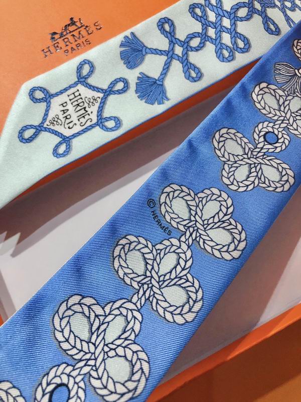 Hermes silk ribbon 5X86cm E03 (19)