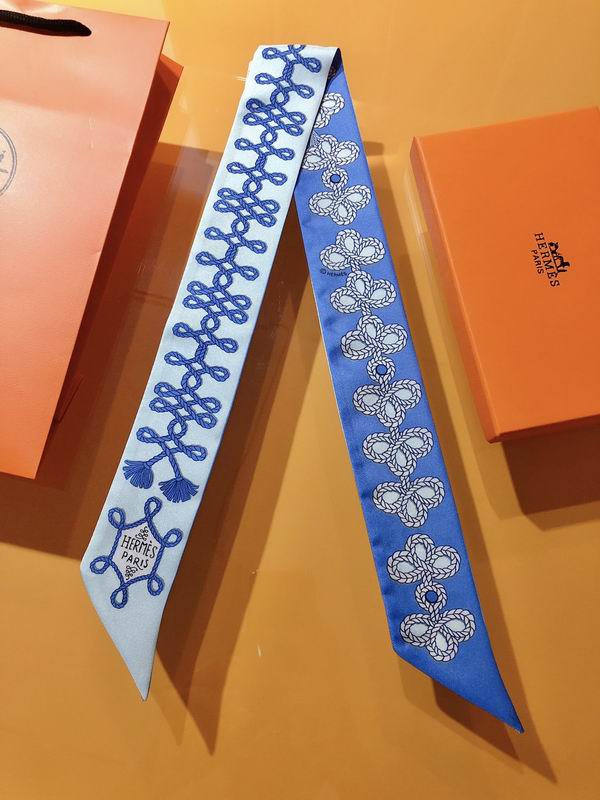 Hermes silk ribbon 5X86cm E03 (22)