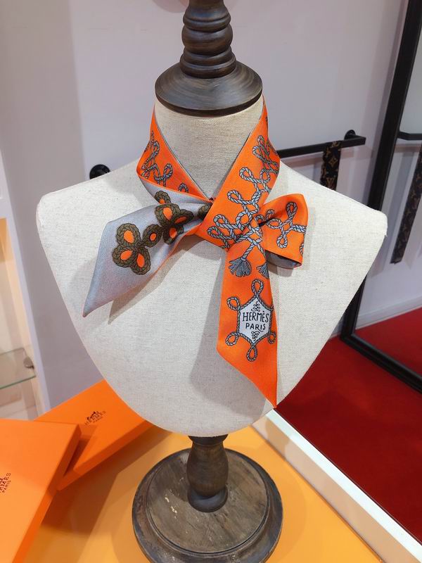 Hermes silk ribbon 5X86cm E03 (27)