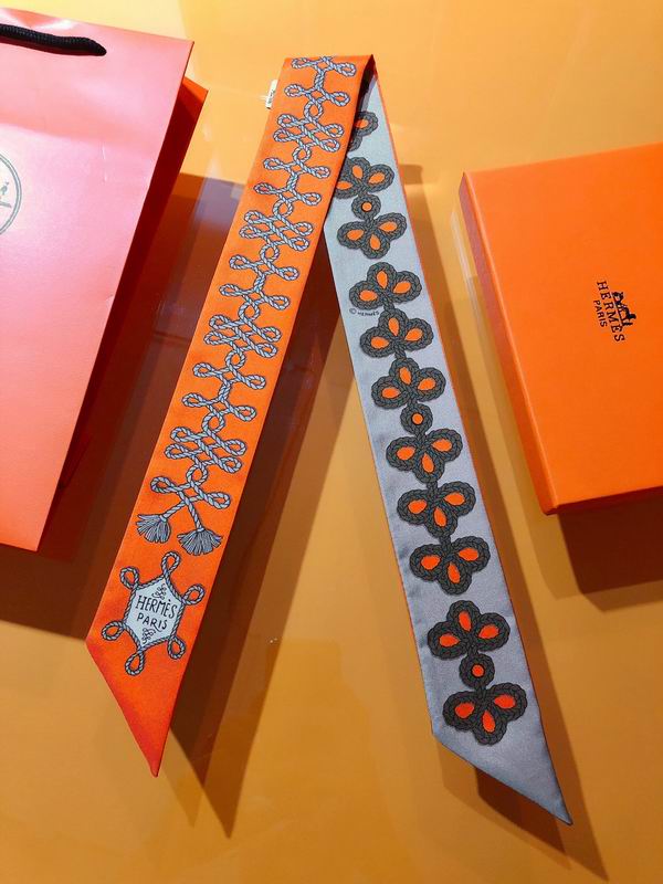 Hermes silk ribbon 5X86cm E03 (31)