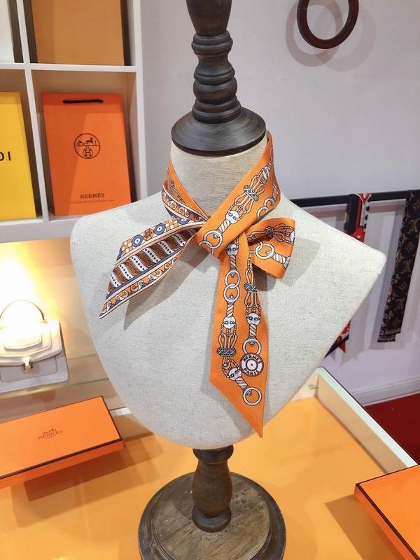 Hermes silk ribbon 5X86cm E04 (2)