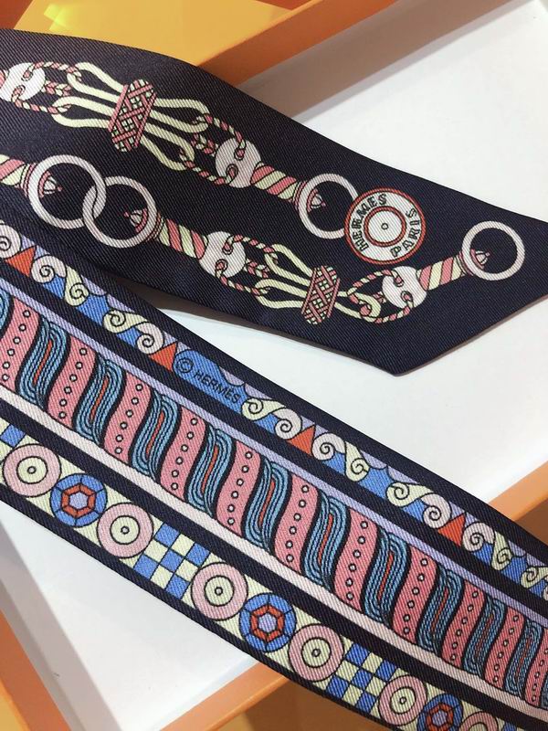Hermes silk ribbon 5X86cm E04 (21)