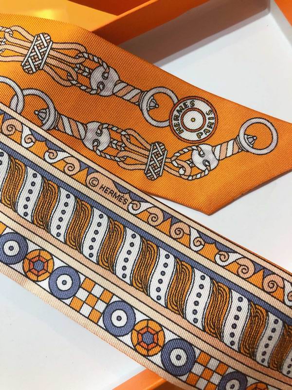 Hermes silk ribbon 5X86cm E04 (3)