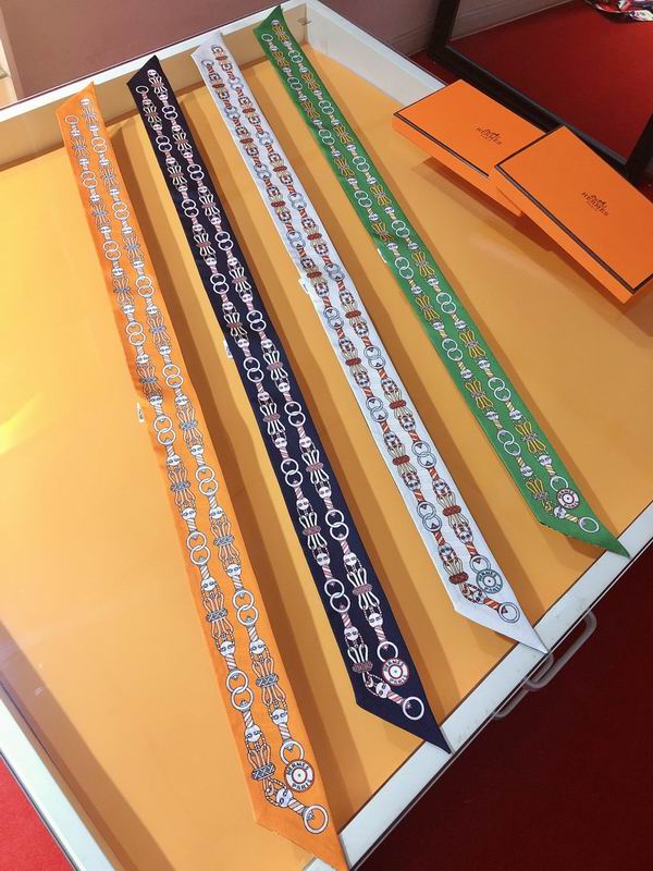 Hermes silk ribbon 5X86cm E04 (36)