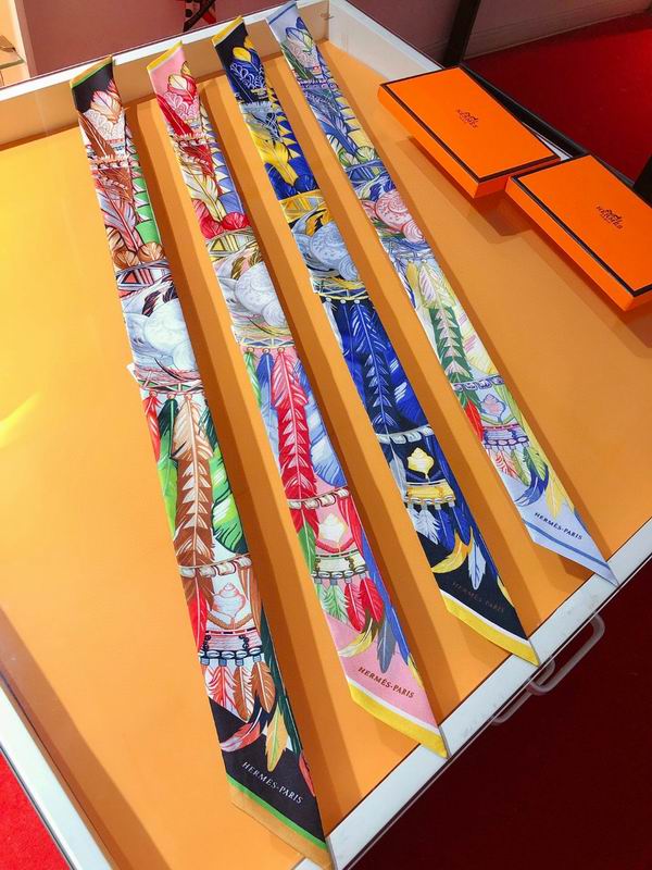 Hermes silk ribbon 5X86cm E05 (16)