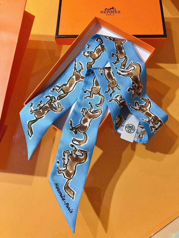 Hermes silk ribbon 5X86cm E05 (4)