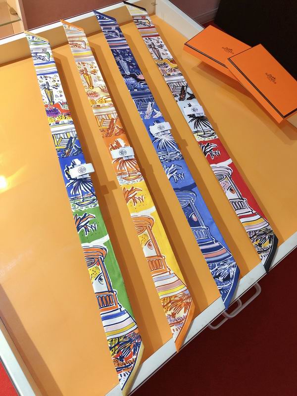 Hermes silk ribbon 5X86cm E06 (1)