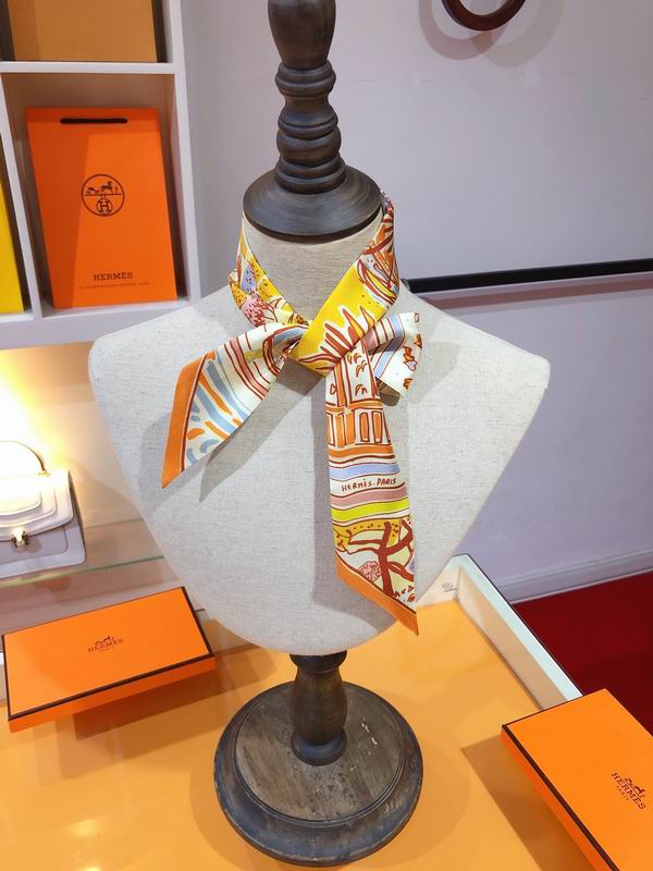 Hermes silk ribbon 5X86cm E06 (2)