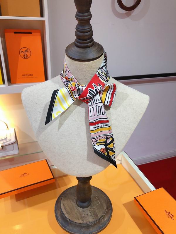 Hermes silk ribbon 5X86cm E06 (20)