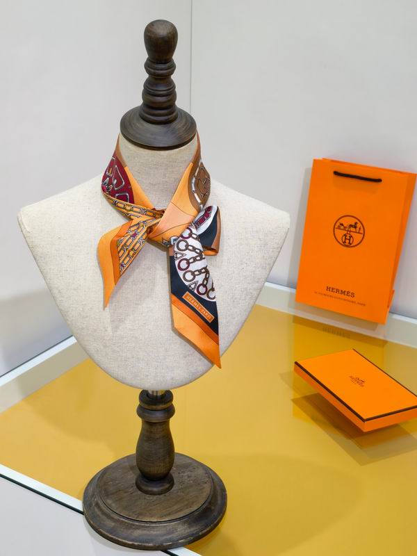 Hermes silk ribbon 5X86cm E08 (11)