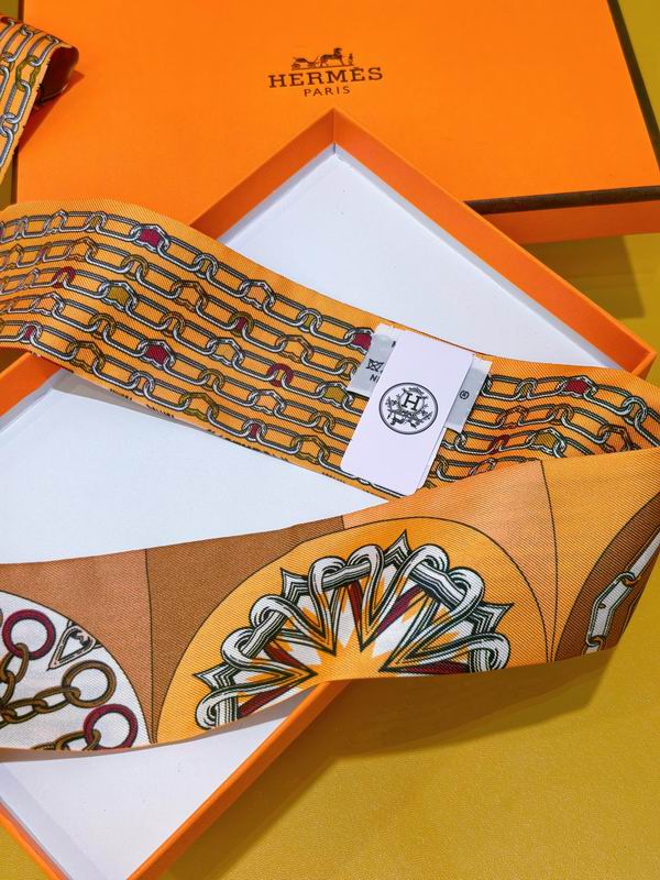 Hermes silk ribbon 5X86cm E08 (13)