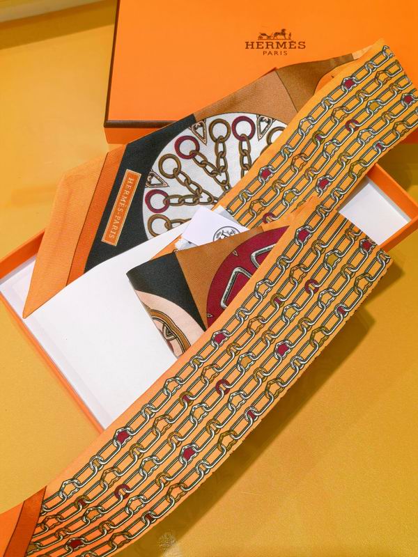 Hermes silk ribbon 5X86cm E08 (14)