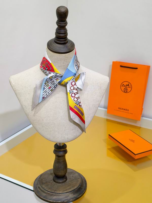 Hermes silk ribbon 5X86cm E08 (2)