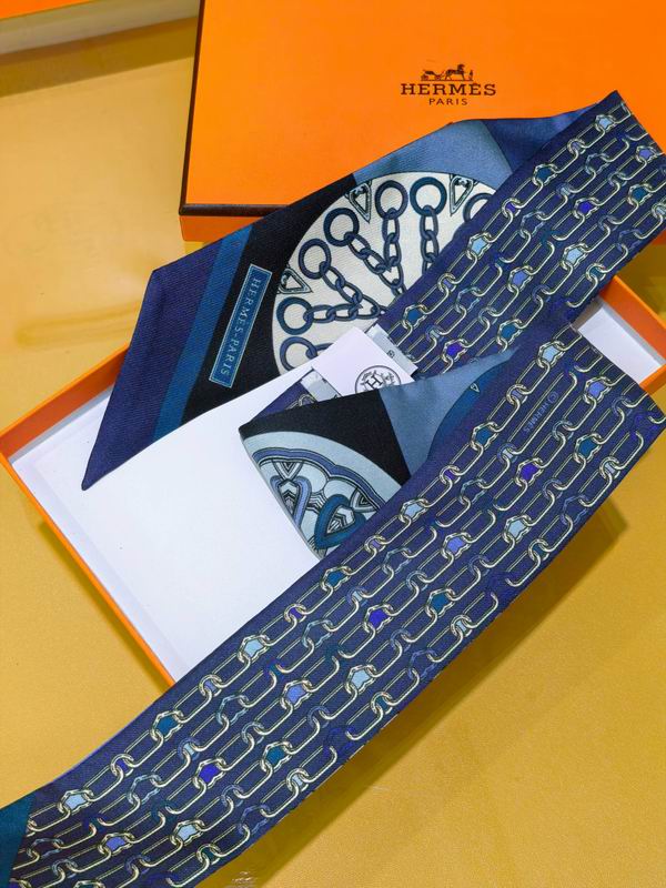 Hermes silk ribbon 5X86cm E08 (21)