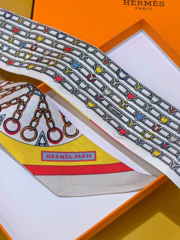 Hermes silk ribbon 5X86cm E08 (3)