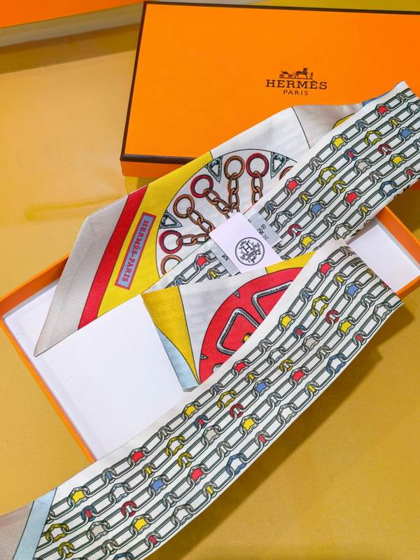 Hermes silk ribbon 5X86cm E08 (5)