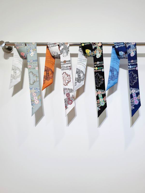 Hermes silk ribbon 5X86cm E09 (1)