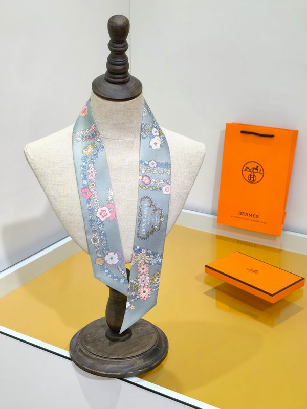 Hermes silk ribbon 5X86cm E09 (11)