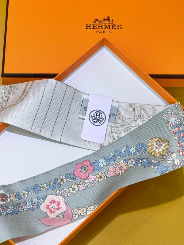 Hermes silk ribbon 5X86cm E09 (13)
