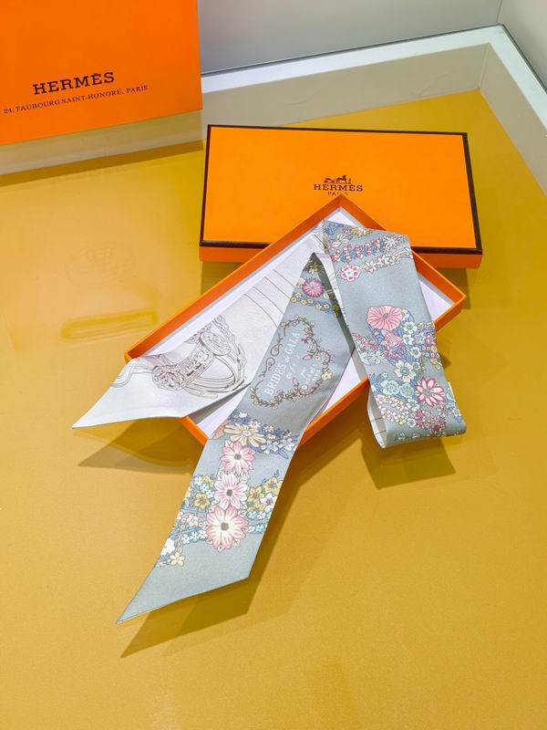 Hermes silk ribbon 5X86cm E09 (15)