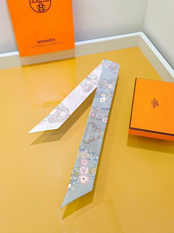 Hermes silk ribbon 5X86cm E09 (16)