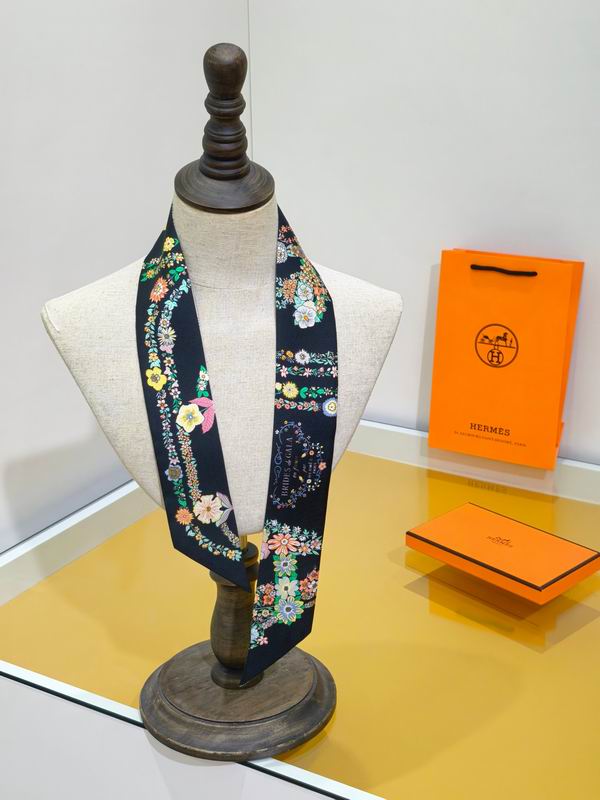 Hermes silk ribbon 5X86cm E09 (18)