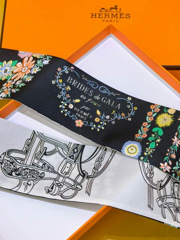 Hermes silk ribbon 5X86cm E09 (19)