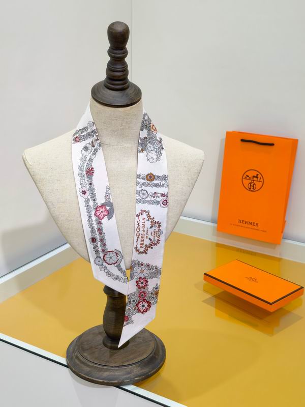 Hermes silk ribbon 5X86cm E09 (2)