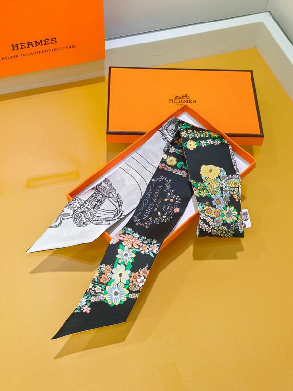 Hermes silk ribbon 5X86cm E09 (22)