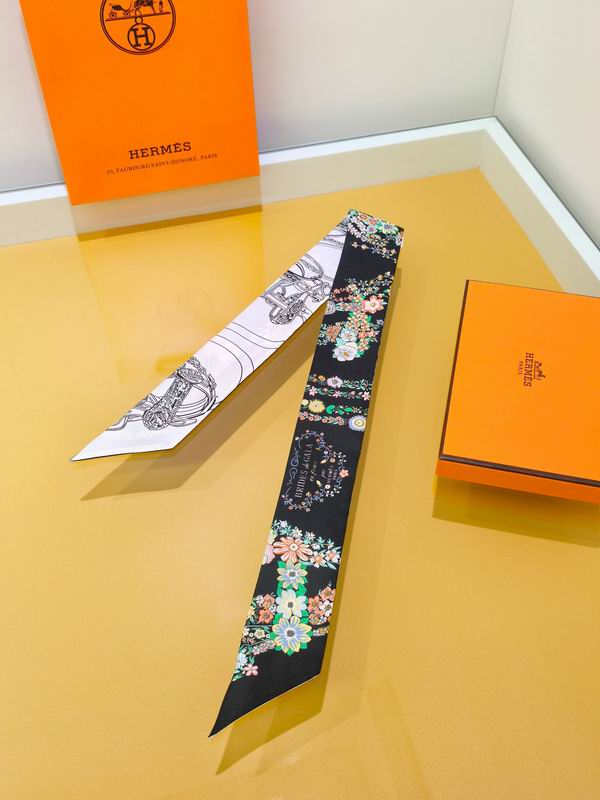 Hermes silk ribbon 5X86cm E09 (23)