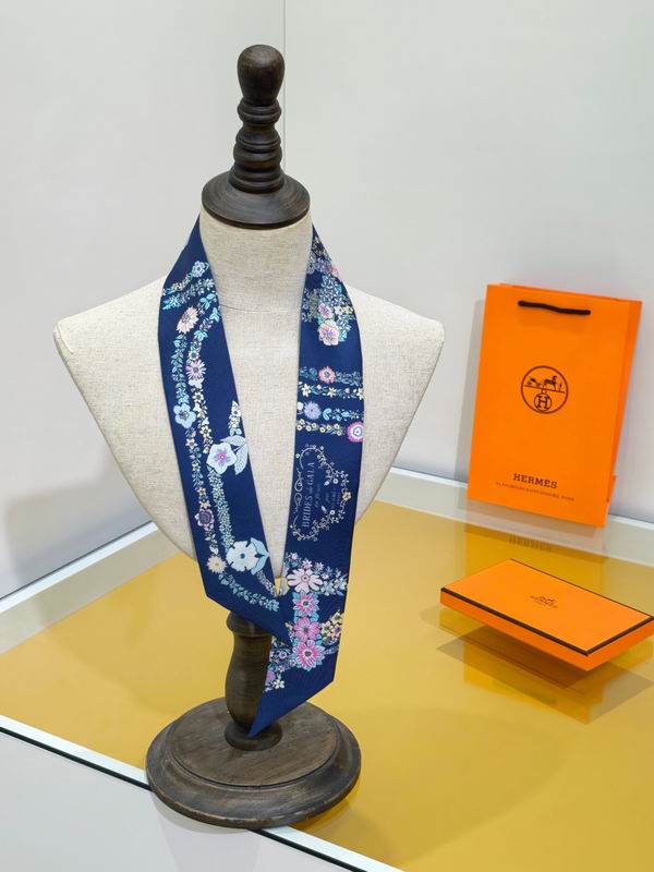 Hermes silk ribbon 5X86cm E09 (27)